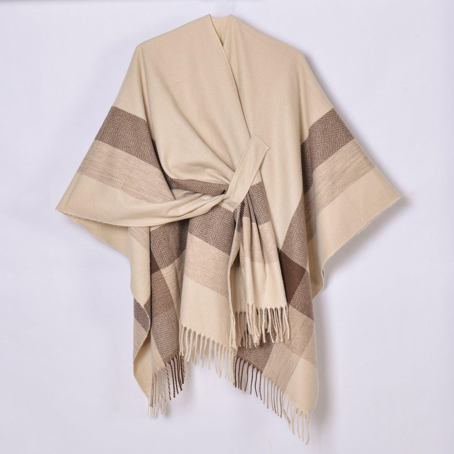 Women Jacquard Warm Tassel Cardigan Outer Wear - Venus Trendy Fashion Online