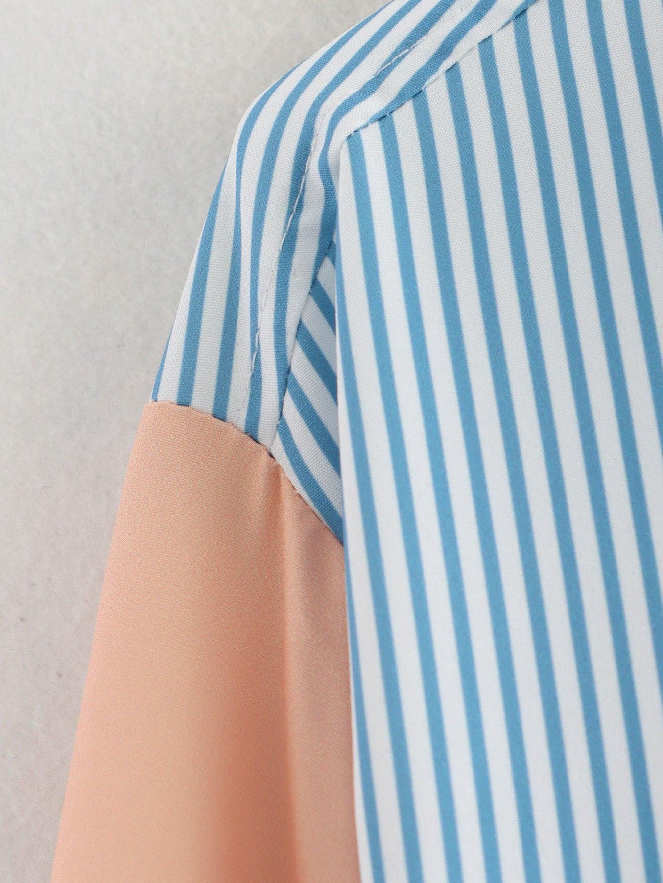 Women Retro Loose Casual Collared Long Sleeve Shirt - Venus Trendy Fashion Online