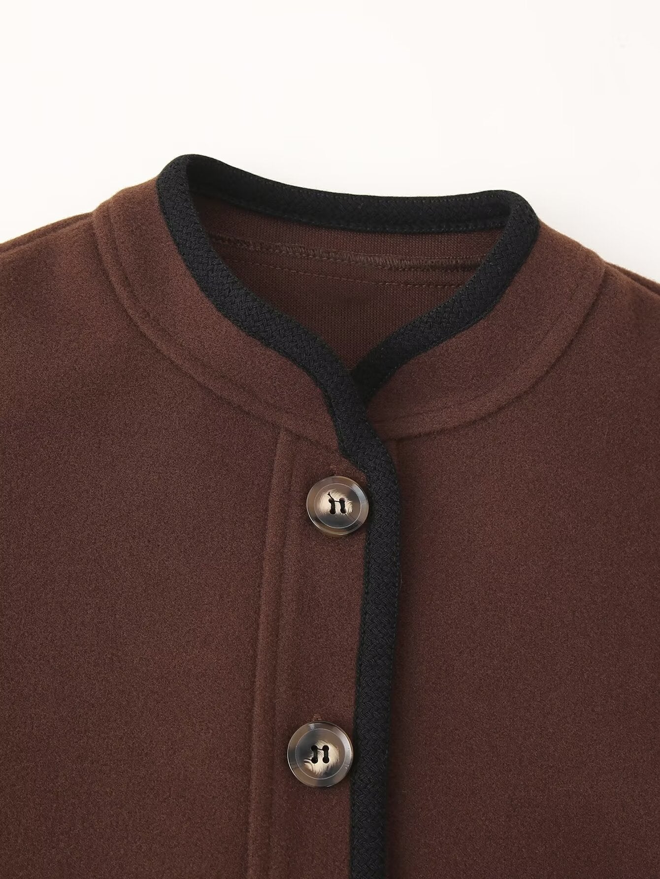 Women Stylish Graceful Simple Soft Woolen Jacket Coat