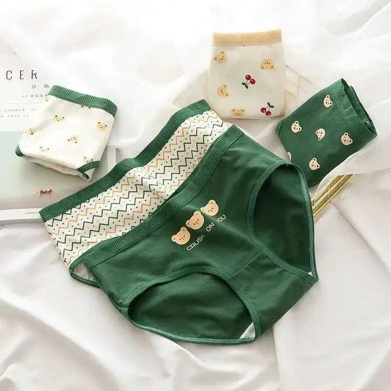 5PCS Cotton Teen Girl Panties - Venus Trendy Fashion Online