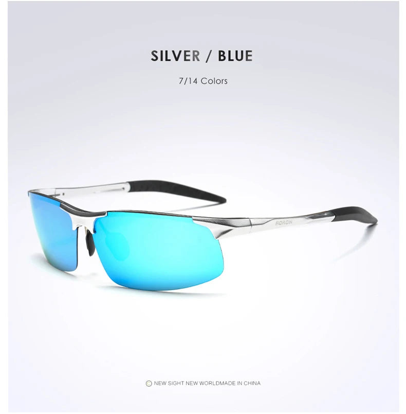 AORON Driving Polarized Sunglasses Aluminum Magnesium Frame Sport Sun Glasses Driver Retro Goggles Sunglass UV400 Anti-Glare Venus Trendy Fashion Online