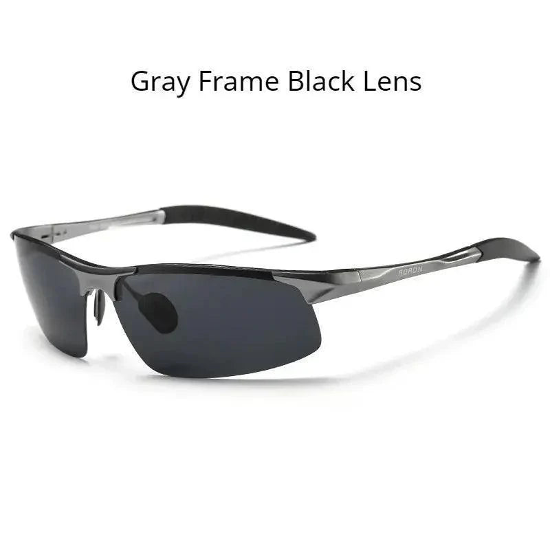 AORON Driving Polarized Sunglasses Aluminum Magnesium Frame Sport Sun Glasses Driver Retro Goggles Sunglass UV400 Anti-Glare - Venus Trendy Fashion Online