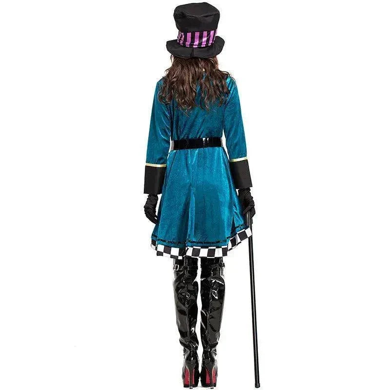 Alice in Wonderland Clown Mad Hatter Costume for Adults - Venus Trendy Fashion Online