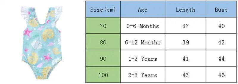 Baby Swimwear Little Girls One-piece Swimsuit for Beach - Venus Trendy Fashion Online