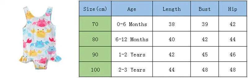 Baby Swimwear Little Girls One-piece Swimsuit for Beach - Venus Trendy Fashion Online