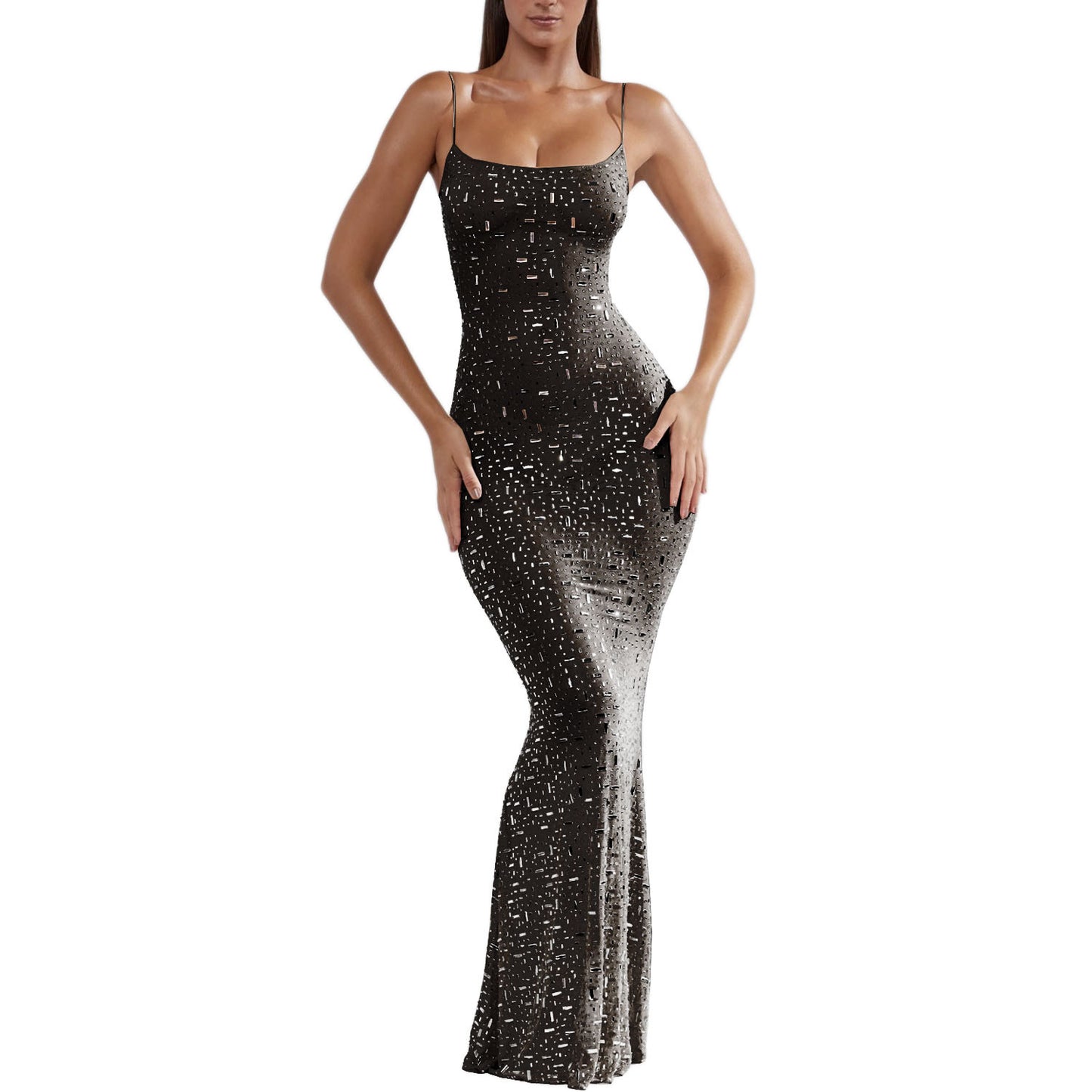 Best Women Clothes Light Diamond Sexy Sling Mermaid Dress Venus Trendy Fashion Online