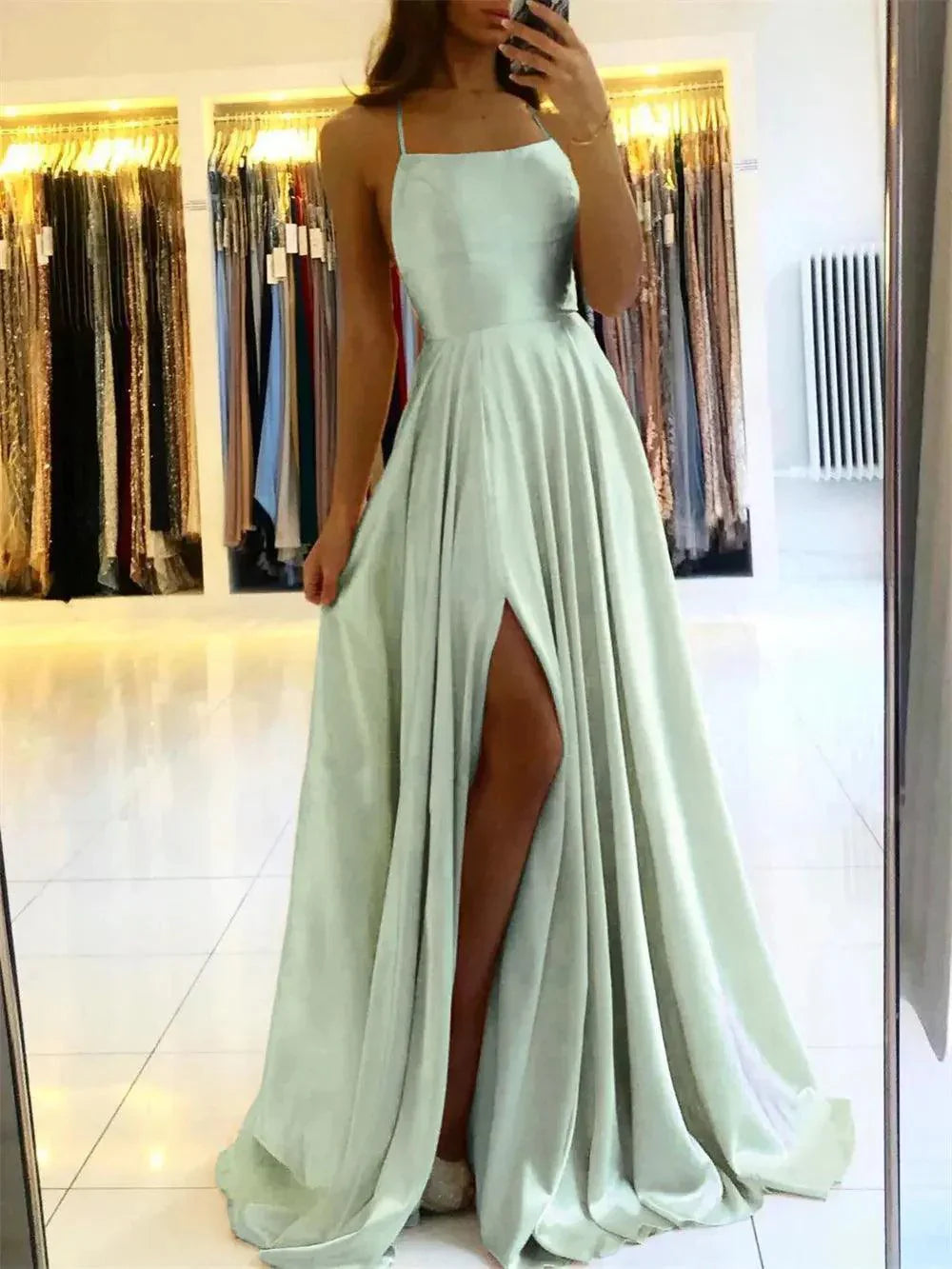 Burgundy Satin Beach Maxi Women Dress - Venus Trendy Fashion Online