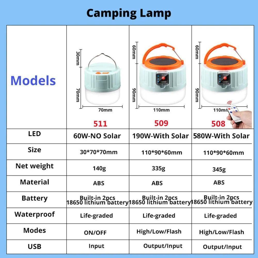 Camping Solar Light - Venus Trendy Fashion Online