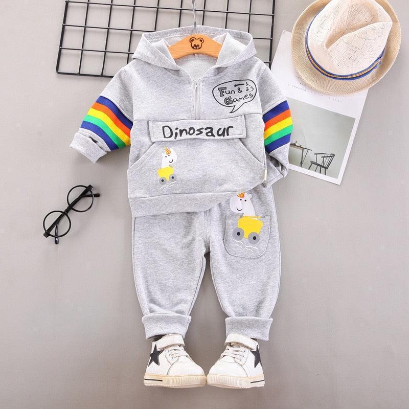 Children Hooded Jacket with Pants 2Pcs - Venus Trendy Fashion Online