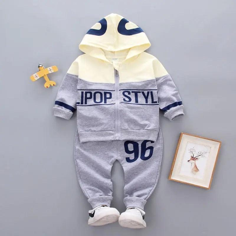 Children Hooded Jacket with Pants 2Pcs - Venus Trendy Fashion Online