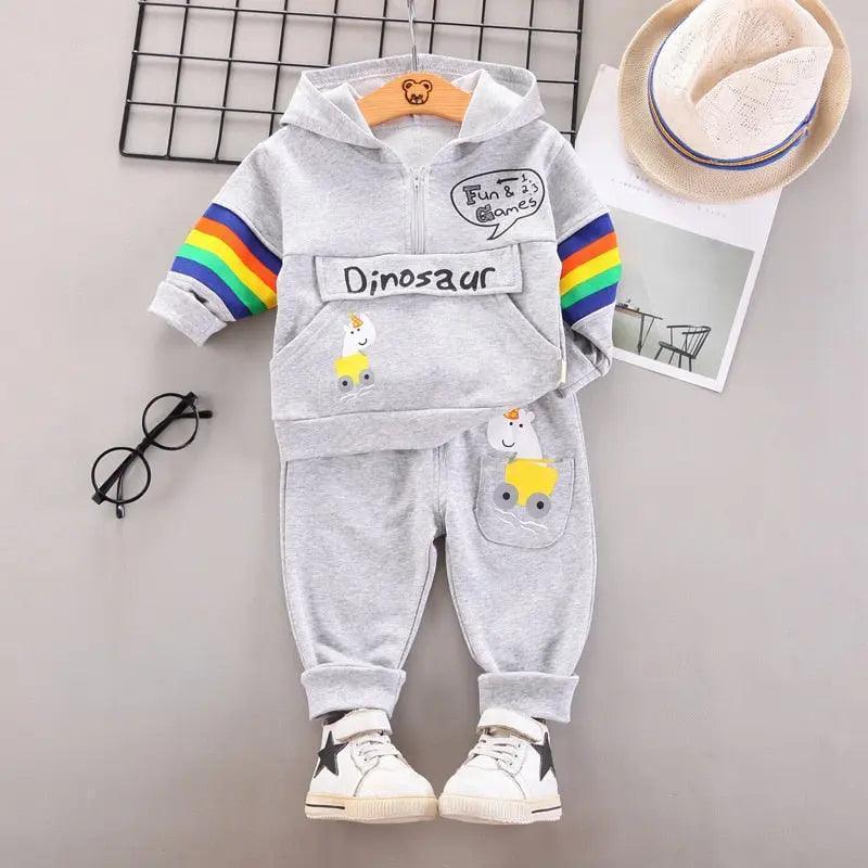 Children Hooded Jacket with Pants 2Pcs - Venus Trendy Fashion Online