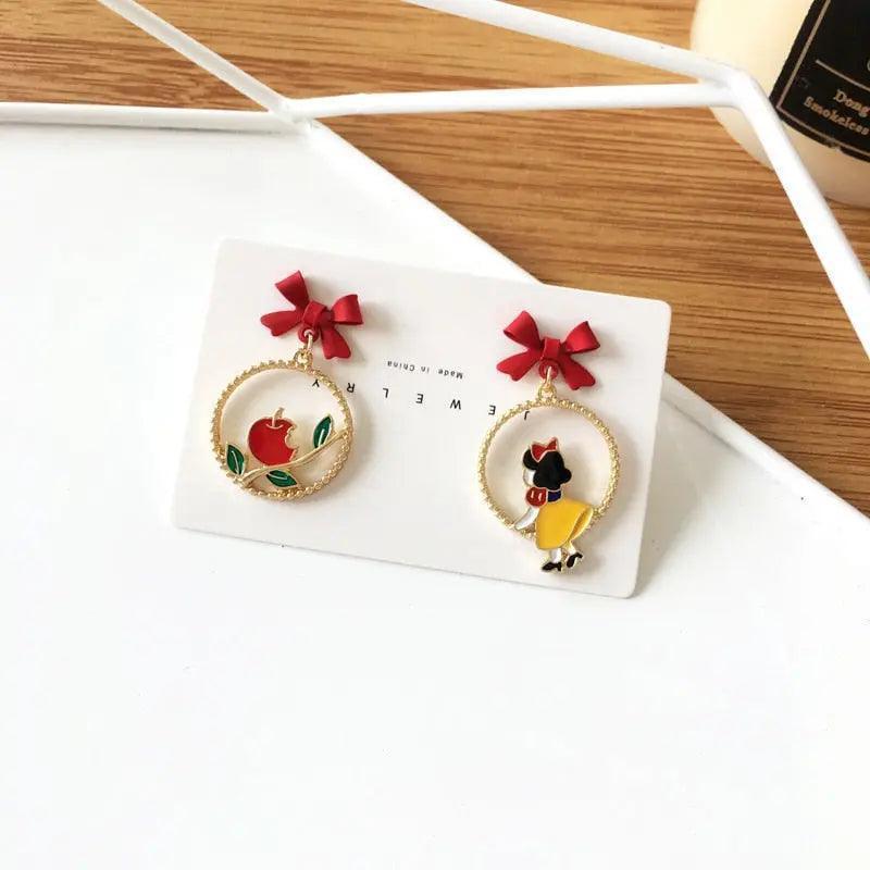 Cute Alice In Wonderland Mermaid Drop Earrings - Venus Trendy Fashion Online