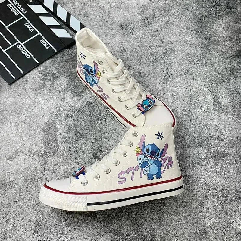 Cute Cartoon Little Monster Pattern Canvas Shoes - Venus Trendy Fashion Online