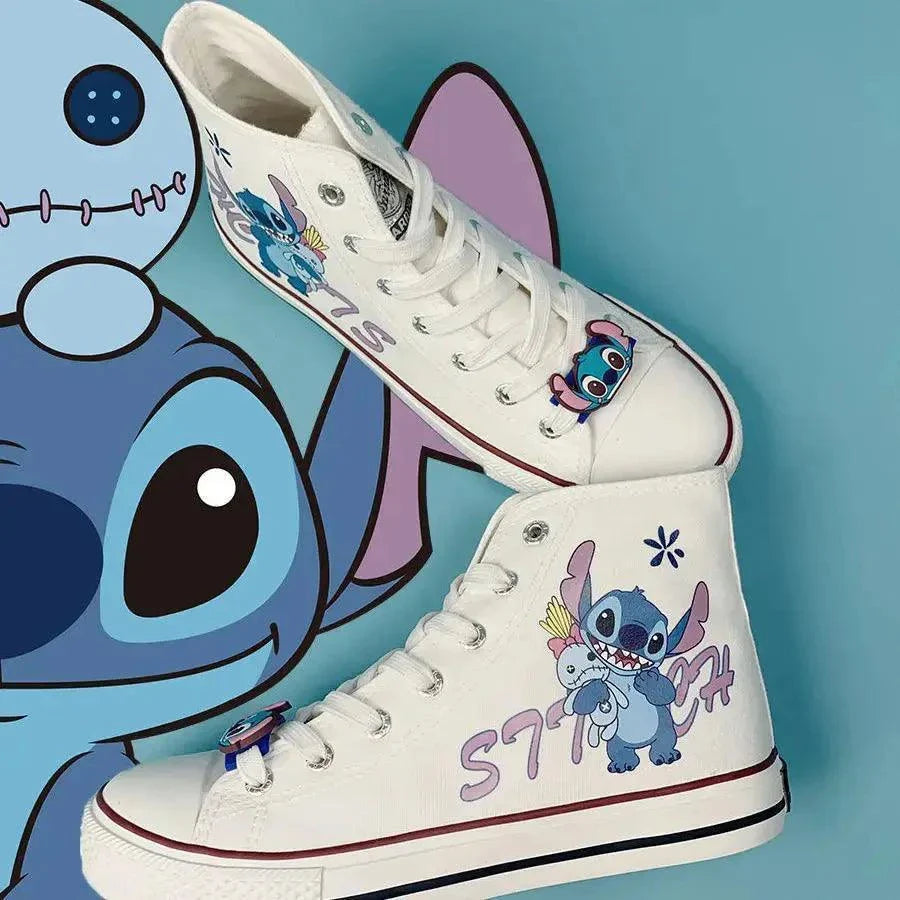 Cute Cartoon Little Monster Pattern Canvas Shoes - Venus Trendy Fashion Online