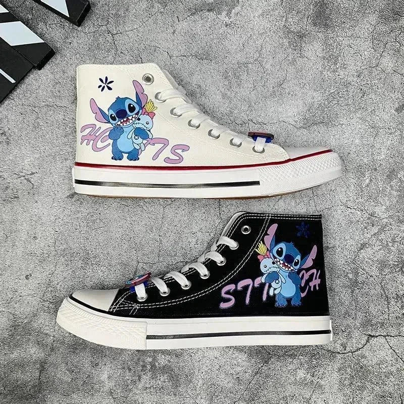 Cute Cartoon Little Monster Pattern Canvas Shoes - Venus Trendy Fashion Online