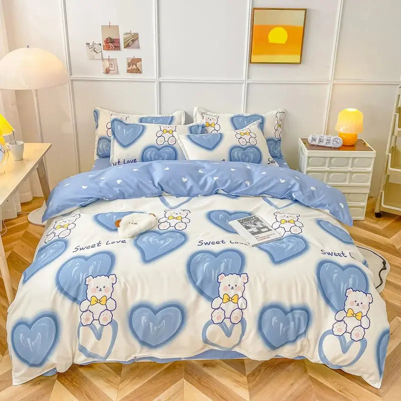 Cute Style Double Bed Sheet Set - Venus Trendy Fashion Online