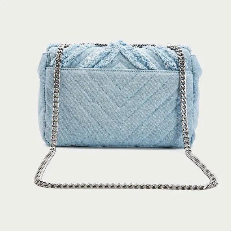 Denim Chain Bag - Venus Trendy Fashion Online