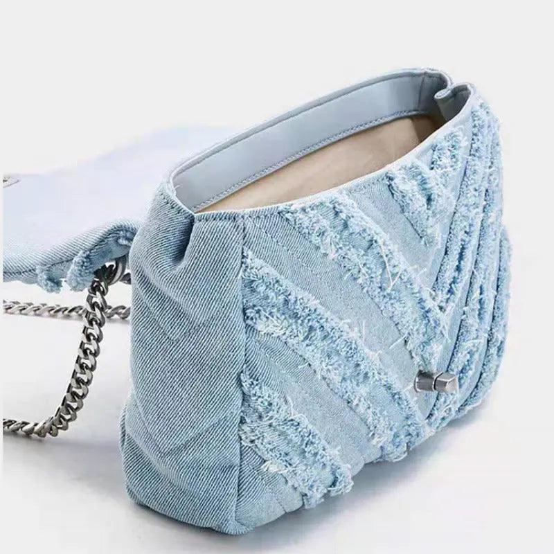 Denim Chain Bag - Venus Trendy Fashion Online