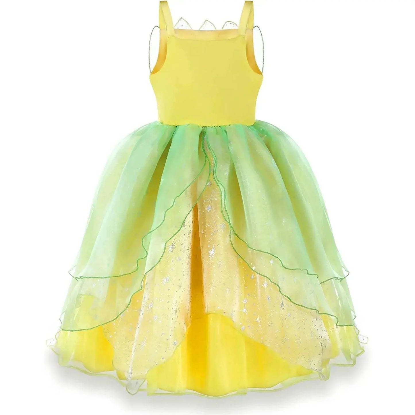 Dressy Tiana Princess Ball Gown Green Dress for Children Birthday Party - Venus Trendy Fashion Online