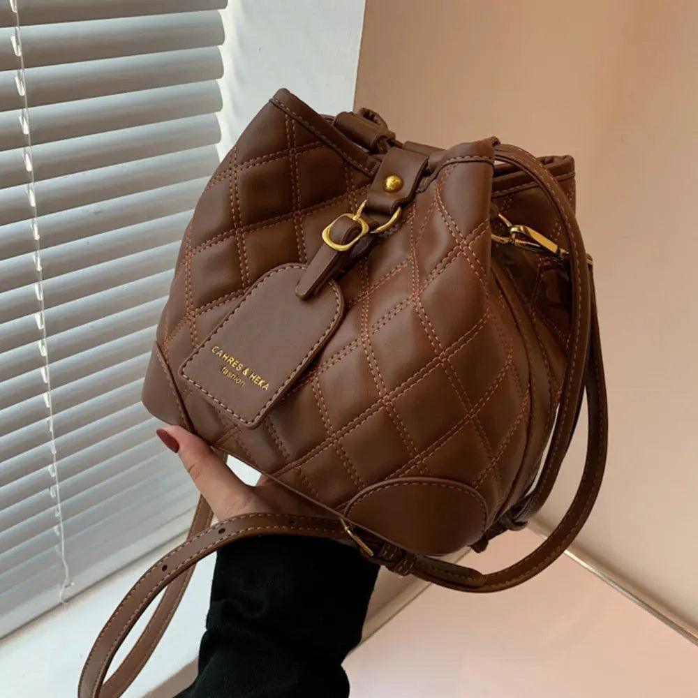 Embroidered Thread Bucket Bag - Venus Trendy Fashion Online