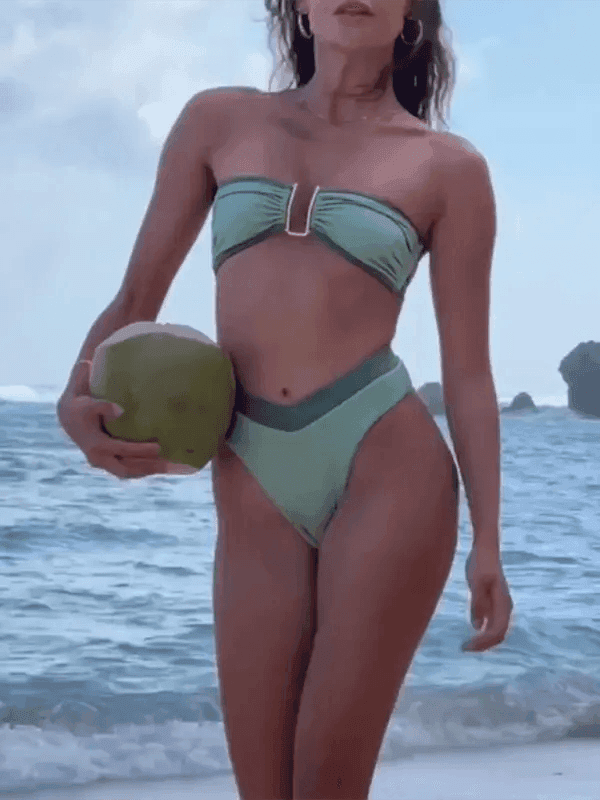 Sexy Contrast Color Bikini set - Venus Trendy Fashion Online