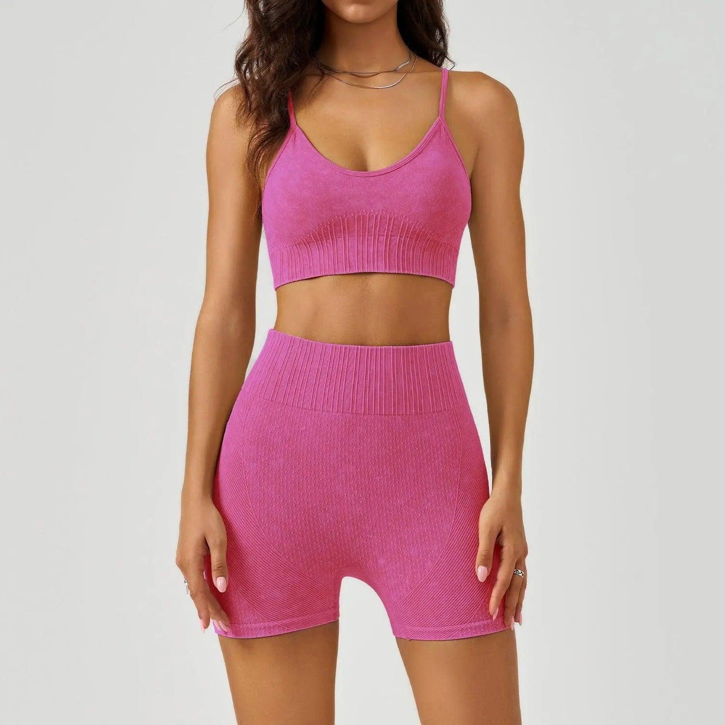 Frosted Exercise Yoga Clothes Suit - Venus Trendy Fashion Online