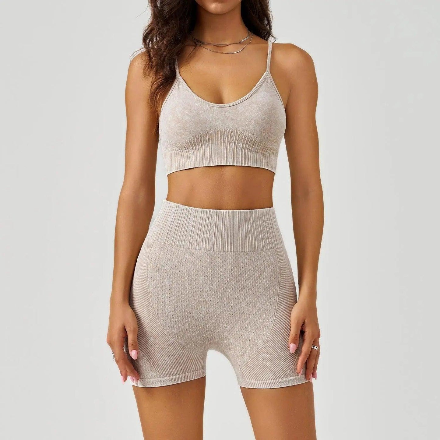 Frosted Exercise Yoga Clothes Suit - Venus Trendy Fashion Online