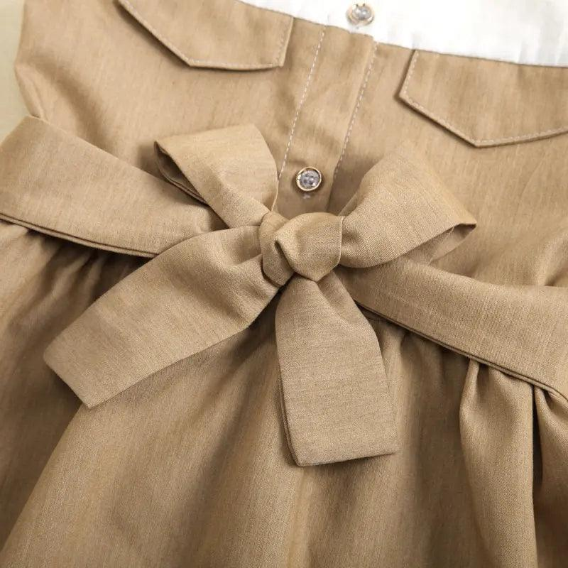 Girls Button-Up Sleeveless Dress - Venus Trendy Fashion Online