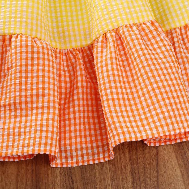 Girls Rainbow Short Sleeve Princess Dress - Venus Trendy Fashion Online
