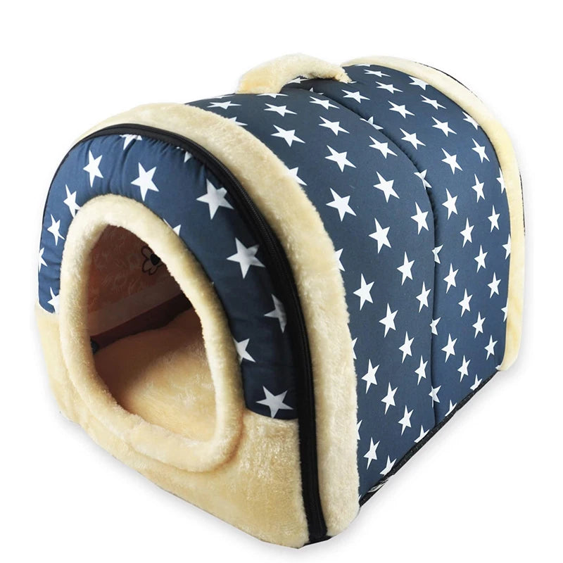 Soft Cozy Bed Warm House With Mat For Small Medium pets - Venus Trendy Fashion Online