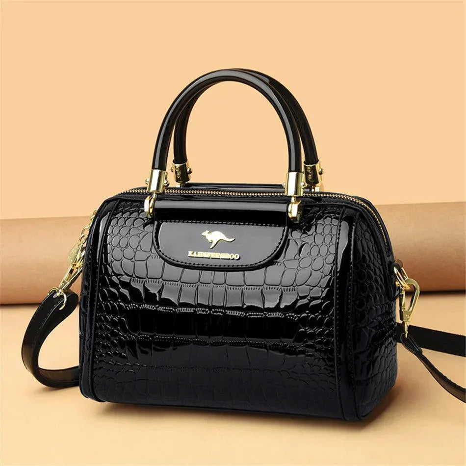 Women Designer Crocodile Pattern Shoulder Cross-body Bag - Venus Trendy Fashion Online