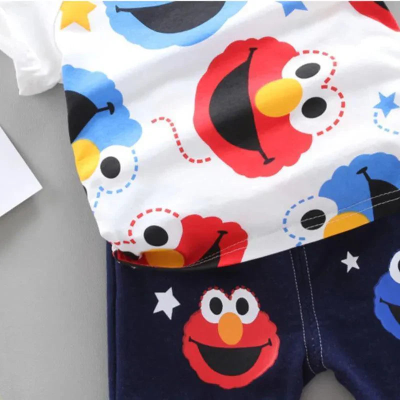 Summer Cotton T Shirt Shorts 2Pcs sets - Venus Trendy Fashion Online