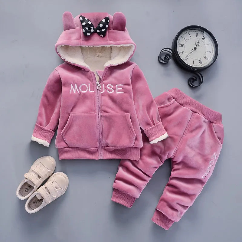 Winter Kids Costume Hoodie 2pcs Sets - Venus Trendy Fashion Online
