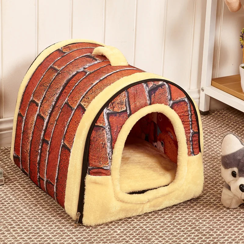 Soft Cozy Bed Warm House With Mat For Small Medium pets - Venus Trendy Fashion Online