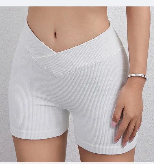 High Grade Thread High Elastic Tight V Waist Yoga Clothes for Women Peach Hip Raise Slim Fit Running Exercise Shorts Women - Venus Trendy Fashion Online