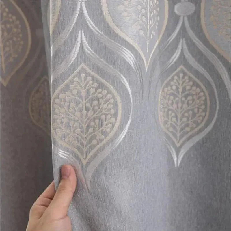 High Quality European Style Jacquard Window Curtain - Venus Trendy Fashion Online