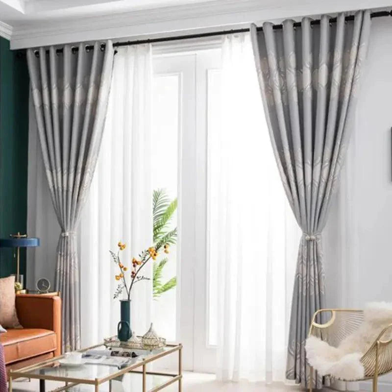 High Quality European Style Jacquard Window Curtain - Venus Trendy Fashion Online