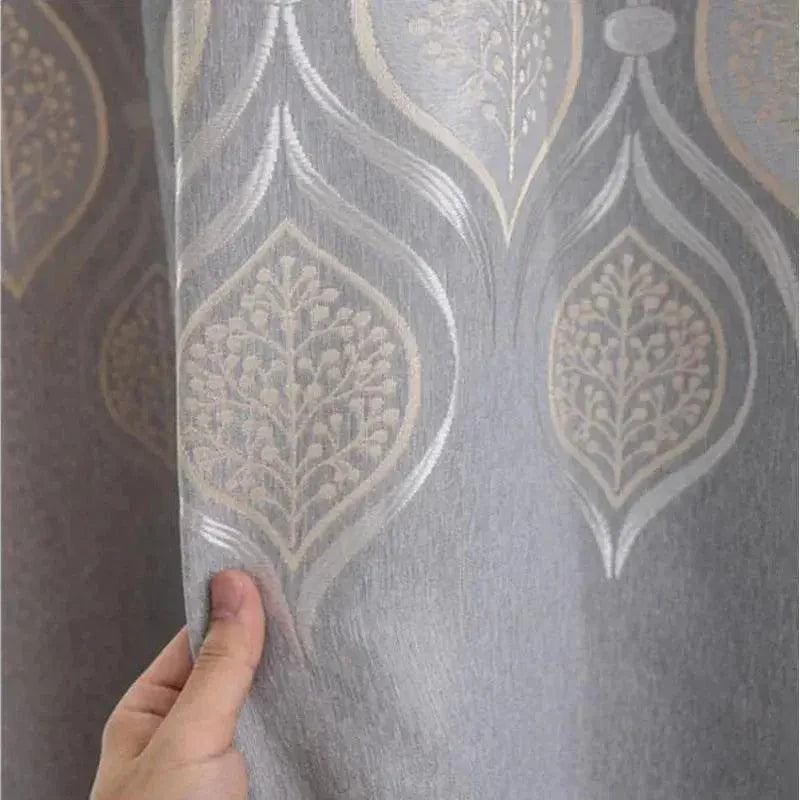 High Quality European Style Jacquard Window Curtain - Venus Trendy Fashion Online