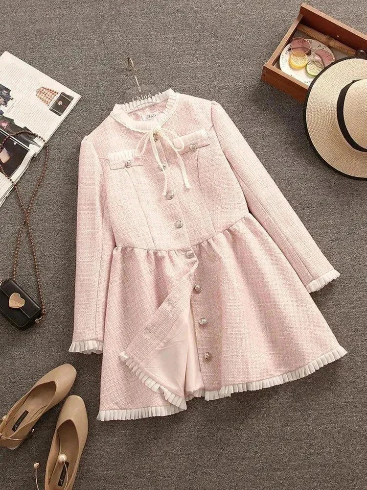 High Quality Small Fragrance Tweed Dresses For Women - Venus Trendy Fashion Online