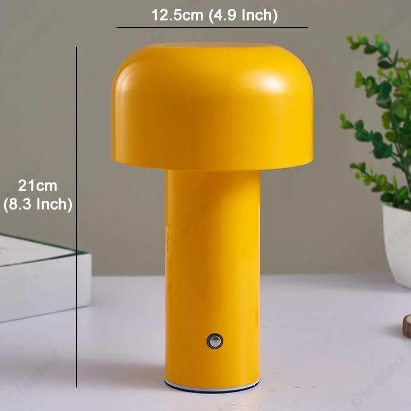 Italian Designer Mushroom Table Lamp Night Light Portable Cordless Touch Rechargeable Decor Lamp USB Bedside Lamp Desktop Lamp - Venus Trendy Fashion Online