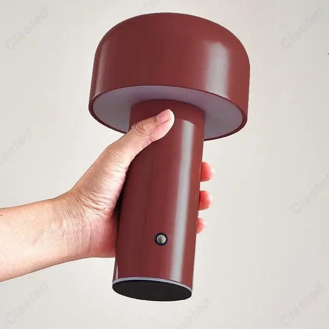 Italian Designer Mushroom Table Lamp Night Light Portable Cordless Touch Rechargeable Decor Lamp USB Bedside Lamp Desktop Lamp - Venus Trendy Fashion Online