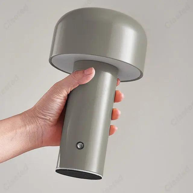 Italian Designer Mushroom Table Lamp Night Light Portable Cordless Touch Rechargeable Decor Lamp USB Bedside Lamp Desktop Lamp - Venus Trendy Fashion Online