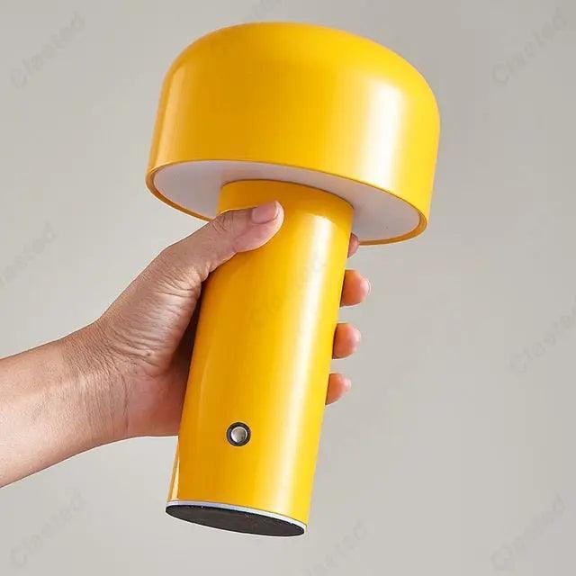 Italian Designer Mushroom Table Lamp Night Light Portable Cordless Touch Rechargeable Decor Lamp USB Bedside Lamp Desktop Lamp - Venus Trendy Fashion Online
