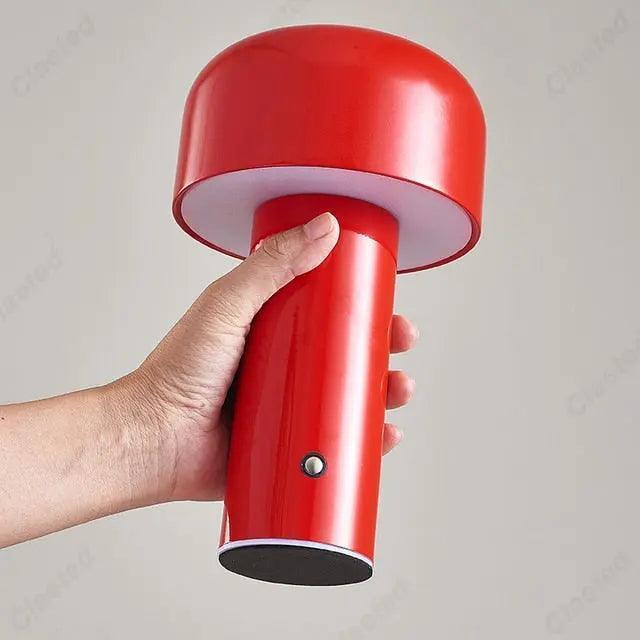 Italian Designer Mushroom Table Lamp Night Light Portable Cordless Touch Rechargeable Decor Lamp USB Bedside Lamp Desktop Lamp - Venus Trendy Fashion Online