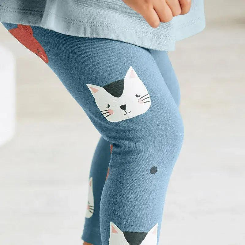 Kids Toddler Big Boys Spring Autumn Fashion Casual Cute Solid Color Cartoon Kitten Round Neck Long Sleeve Pants Set - Venus Trendy Fashion Online