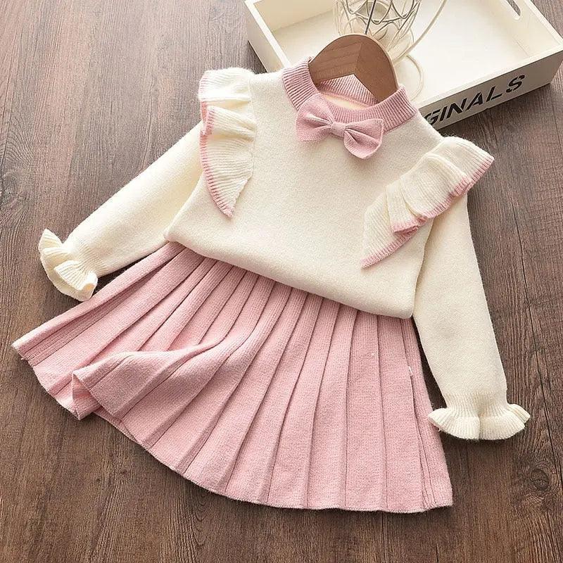Kids Winter Sweater Long Sleeve Dresses - Venus Trendy Fashion Online
