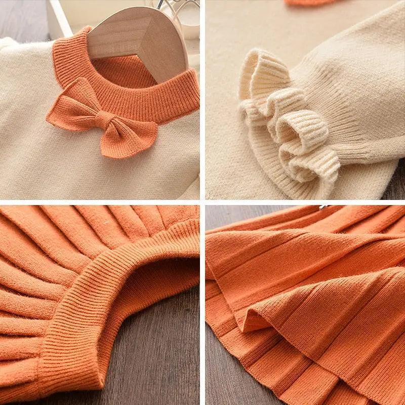Kids Winter Sweater Long Sleeve Dresses - Venus Trendy Fashion Online