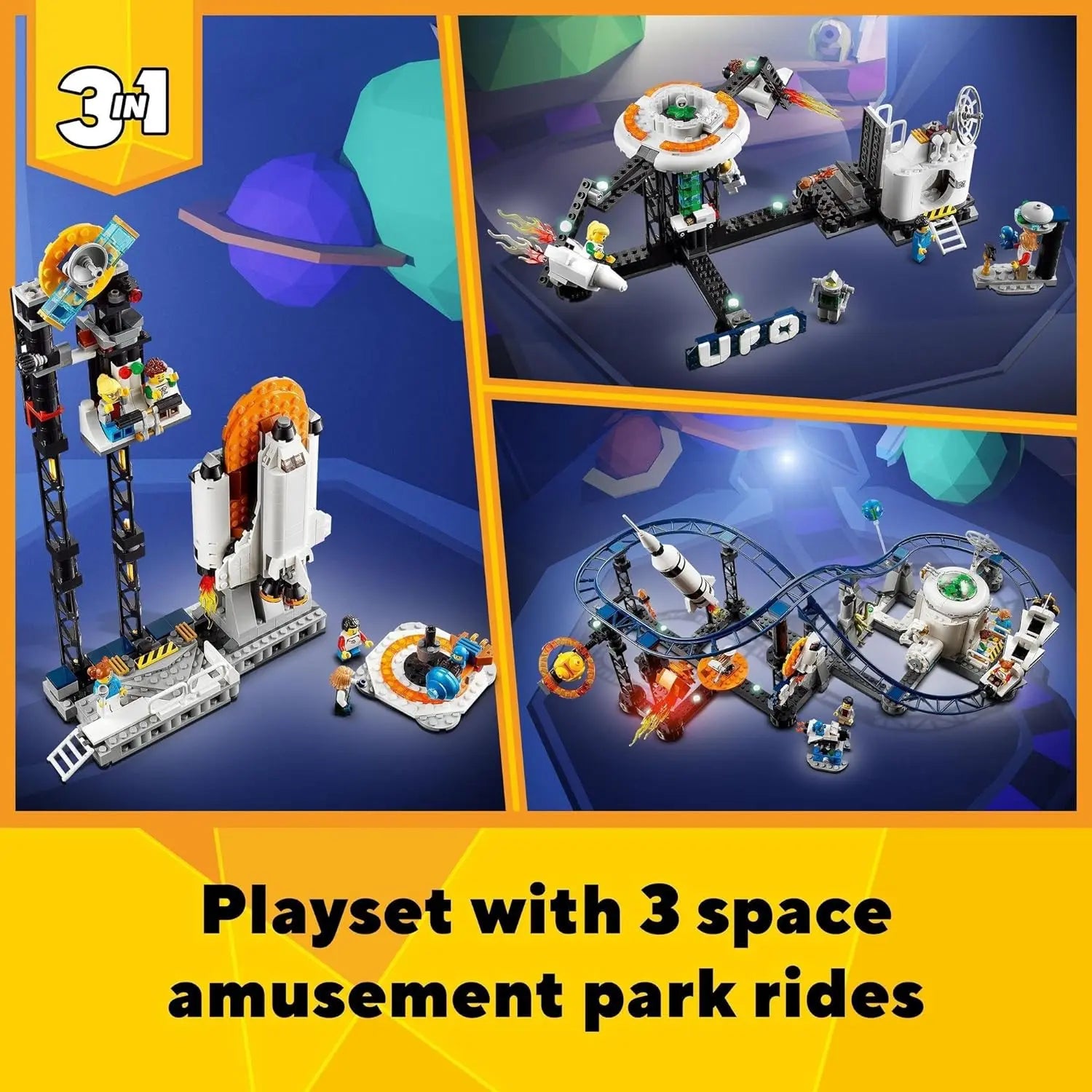 LEGO® Creator Space Roller Coaster 31142 Building Toy Set for Ages 9+ - Venus Trendy Fashion Online