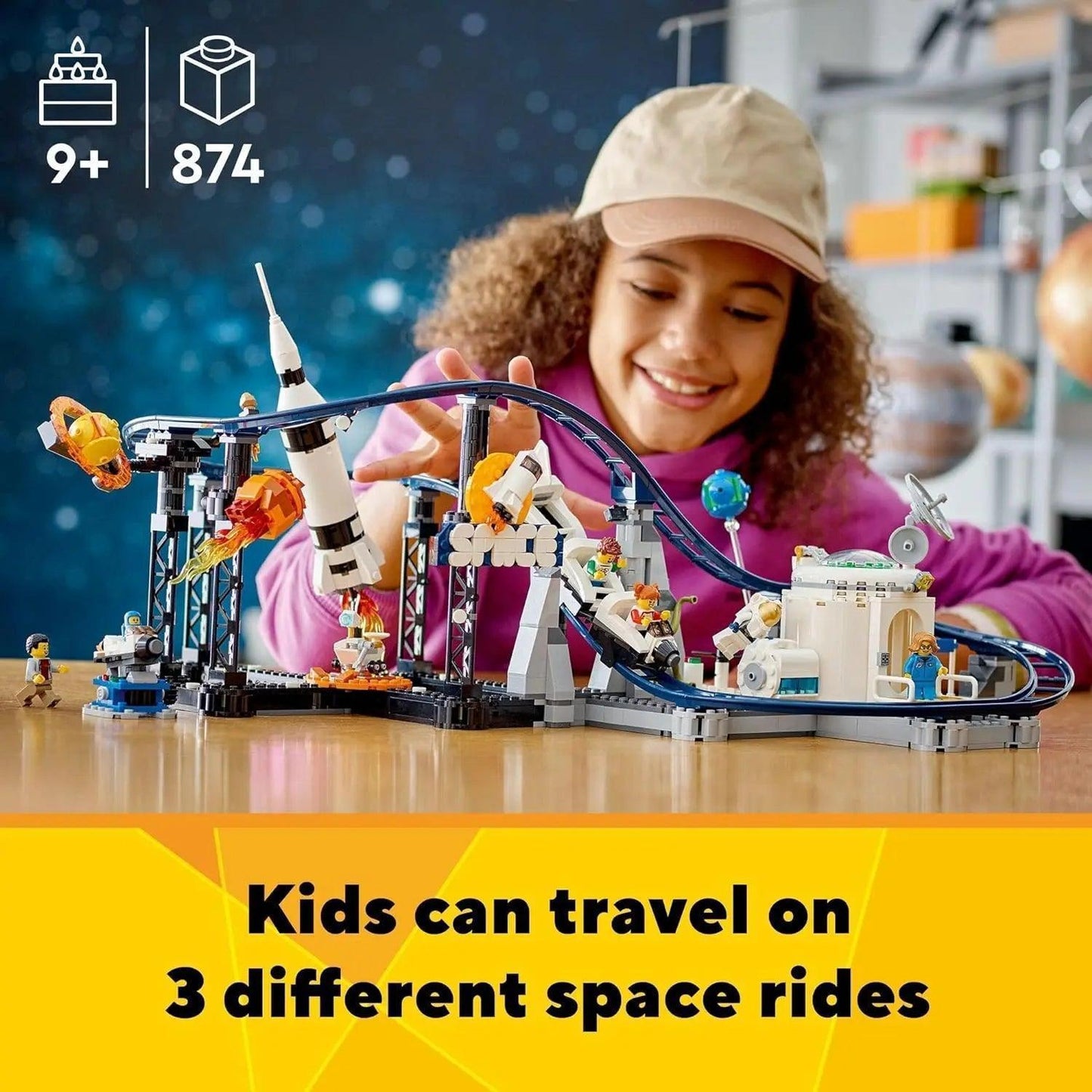 LEGO® Creator Space Roller Coaster 31142 Building Toy Set for Ages 9+ - Venus Trendy Fashion Online