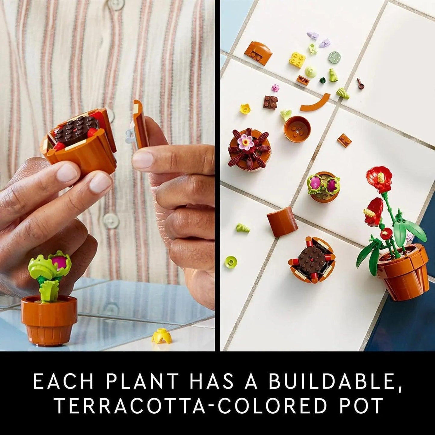 LEGO® Icons Tiny Plants 10329 Building Set, Home Decor for Adults and Flower-Lovers, Mindful Building Project - Venus Trendy Fashion Online